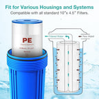 SimPure 10"x4.5" Pleated Sediment Water Filter, 20 Micron Whole House Water - Image 5