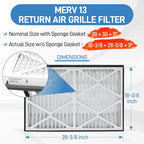 20x30x3 MERV 13 Pleated Air Filter, 2 Pack, Compatible - Image 4