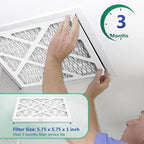 2 Pack Updated 6x6x1Air Filter, pertain Merv 8 HVAC Pleated A/C Furnace Filters - Image 5