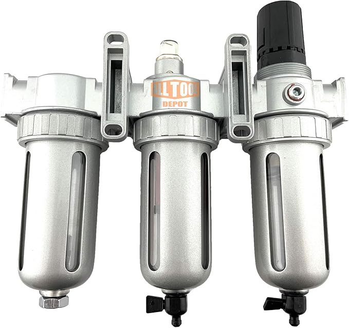 1/4" NPT MID FLOW Filter Regulator Coalescing Desiccant Dryer System - Image 5