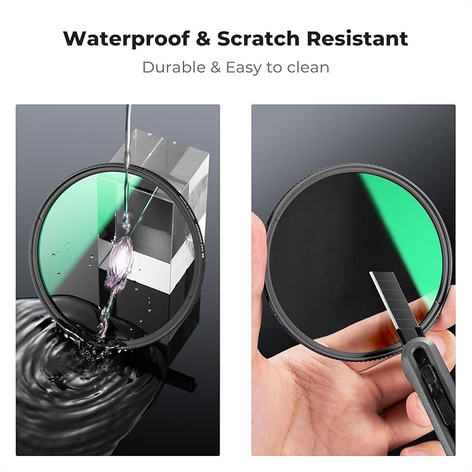 K&F CONCEPT 58mm True Color Ultra-Low Reflectivity CPL Filter Polarizer Lens - Image 5