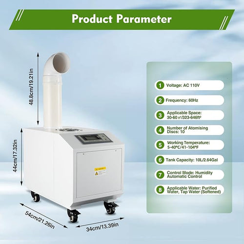 300W Agricultural Ultrasonic Humidifier, Automatic Ultrasonic Industrial - Image 2