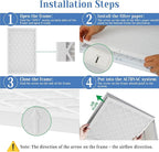 16x25x1 MERV 11 Air Filter, Quality AC/HVAC Furnace Filter，1 Reusable ABS Frame - Image 3