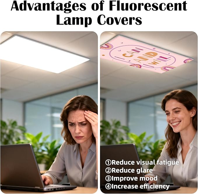 4 Pcs Fluorescent Light Covers - Image 4