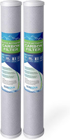 Standard Whole House Coconut Shell Carbon Block 5 Micron Water Filter 20” x by Ronaqua