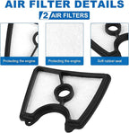 2PC 545112101 Air Filter Part for Husqvarna 125B 125BX 125BVX Leaf Blower - Image 8