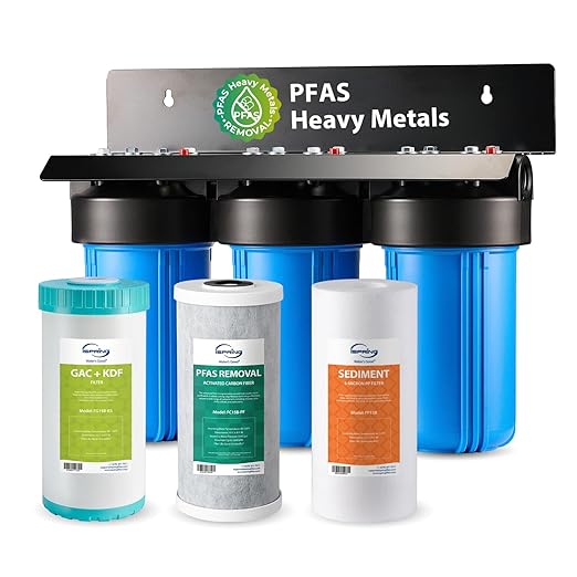 iSpring PFAS & Heavy Metals Removal 3-Stage Whole House Water Filter System by iSpring