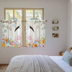 Easter Kitchen Curtains 54 Inch Long 2 Panel Set, Rod Pocket Window Curtains - Image 4