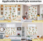 2 Panel Kitchen Cafe Curtains, Desert Camels Sunlight Filtering Nature Air - Image 6