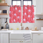 2 Panel Kitchen Cafe Curtains, Desert Camel Sunlight Filtering Nature Air - Image 2