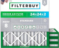 Filterbuy 24x24x2 Air Filter MERV 8 Essential Dust & Allergy Defense, by Filterbuy
