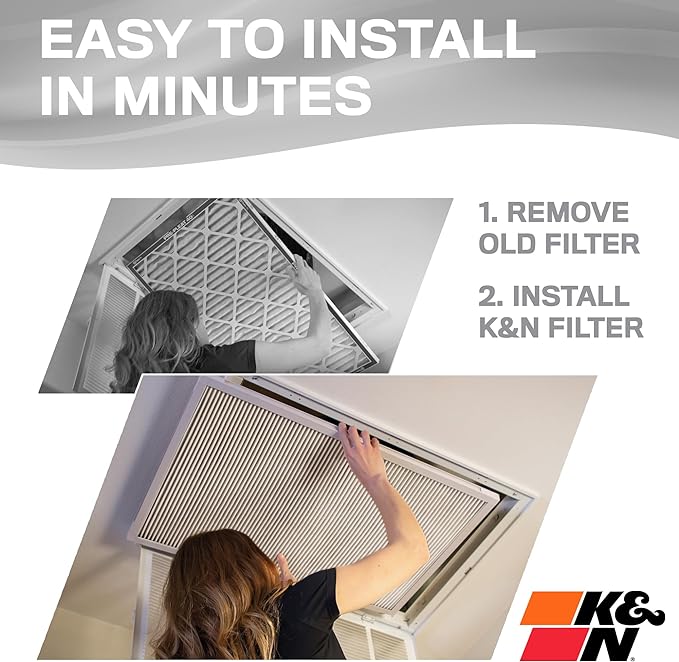 K&N 14X24X1 HVAC Furnace Air Filter, Lasts a Lifetime, Merv 8, the Last HVAC - Image 5