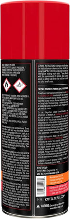 K&N Air Filter Oil: Aerosol; Restore Engine Air Filter Performance and - Image 2