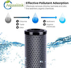 AQUALINK CTO10, 1 Micron 2.5" x 10" Whole House Carbon Water Filter Cartridge - Image 3