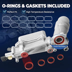 926-959 Upgrade Aluminum Engine Oil Cooler Oil Filter Housing - Image 6