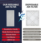Reusable Washable Aluminum Air Filter, MERV 8, Rectangular, Heavy-duty - Image 5