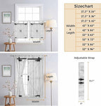Farmhouse Wood Grain Living Room Curtains 96 Inch Length, Window Curtains Tab - Image 8