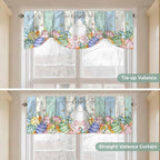 Easter Tie Up Valance Curtains for Windows, Kitchen Curtains Window Shades - Image 5