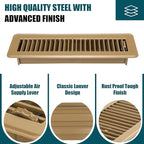 VOISEN Floor Register 2x12, 4 Pack Floor Vent Covers, Steel Adjustable Air - Image 5