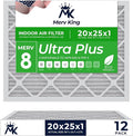 MervKing 20x25x1 Air Filter Actual Size: 19.7" x 24.7" x 0.75" MERV 8 MPR by MervKing