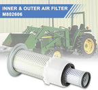 M802606 AF3036 Outer Inner CH12881 UC11955 Air Filter fits - Image 2