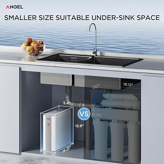 ANGEL Reverse Osmosis Water Filter, 7 Stage Under Sink Water Filtration System - Image 4