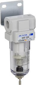 PneumaticPlus SAF200-N02B Miniature Compressed Air Particulate Filter 1/4" NPT by PneumaticPlus