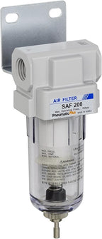 PneumaticPlus SAF200-N02B Miniature Compressed Air Particulate Filter 1/4" NPT by PneumaticPlus