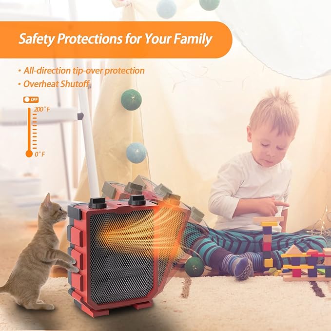 Milkhouse Electric Space Heater 1500W Portable Heater - Image 3