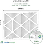 20x25x1 Air Filter 4 Pack, MERV 8 Pleated Dust Defense Air Filters Replacement - Image 2