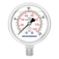 MEASUREMAN Fully Stainless Steel Hydraulic Glycerin Filled Pressure Gauge by MEASUREMAN