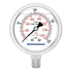 MEASUREMAN Fully Stainless Steel Hydraulic Glycerin Filled Pressure Gauge by MEASUREMAN