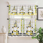 Lemon Gnomes Kitchen Curtains Set 3 Piece - Image 9
