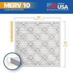 BNX TruFilter 12x12x1 MERV 10 AC Furnace Air Filter - Image 2