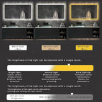 JSLJDM 500 X800 mm Illuminated Backlit LED Bathroom Mirror, Wall Mounted - Image 3