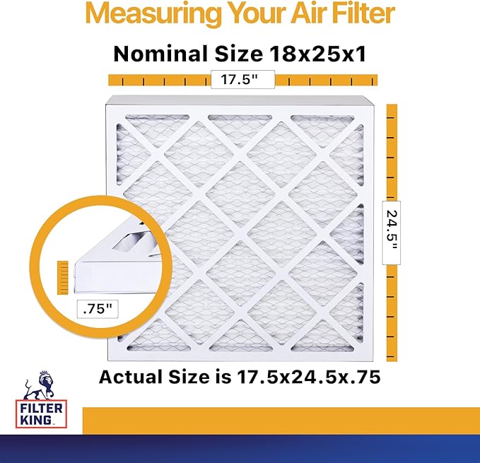 Filter King 18x25x1 Air Filter | 4-PACK | MERV 13 HVAC Pleated A/C Furnace - Image 2