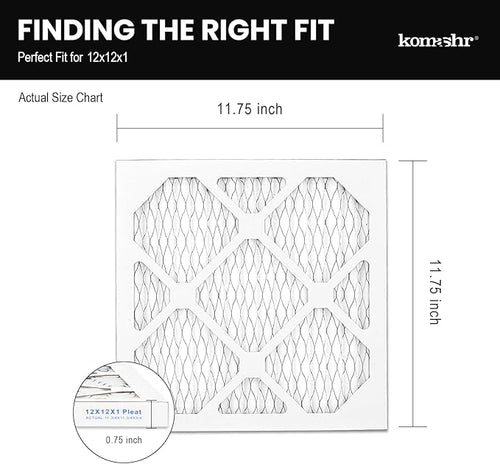 12x12x1 Air Filter MERV 13, HVAC/Furnace AC Filter Replacement, Dust - Image 2