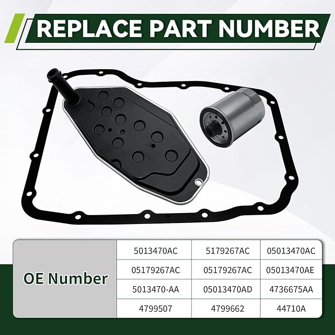 YEEDO 45RFE 545RFE 68RFE Transmission Filter Oil Pan Gasket Kit Fit - Image 4