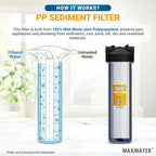 Max Water 5 Micron 20 x 4.5 Sediment Filter 20 inch Whole House BB Water - Image 4