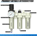 3/4" NPT Heavy Duty Industrial Grade 3 Stage Air Drying System, Auto Drain - Image 4