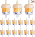 15PCS 1/4" 6mm-7mm Gas Inline Fuel Filter, by MEAJOO