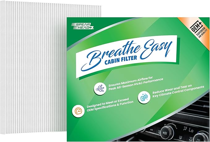 Spearhead OEM+ Particulate Breathe Easy Cabin Filter | Fits 13-18 Altima/16-23 by SPEARHEAD