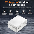 QILIPSU Waterproof Junction Box IP67 Outdoor Plastic Electrical Project - Image 2