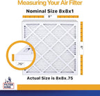 Filter King 8x8x1 Air Filter | 6-PACK | MERV 13 HVAC Pleated A/C Furnace - Image 2