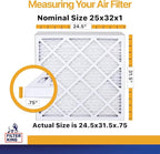 Filter King 25x32x1 Air Filter | 6-PACK | MERV 13 HVAC Pleated A/C Furnace - Image 2