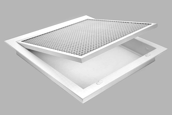 HVAC Premium 6" x 28" Cube Core Eggcrate Return Air Filter Grille - Image 4
