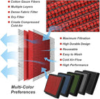 DNA Motoring AFPN-018-RD Clean Air Washable Drop In Panel Air Filter Enhance - Image 6