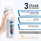 Frizzlife TD-9 Alkaline Remineralization Under Sink Inline Water Filter - Image 3