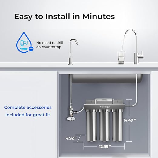 Waterdrop TST-UF-B 0.01 Micron Ultra-Filtration Under Sink Water Filter - Image 8