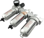 1/4" NPT MID FLOW Filter Regulator Coalescing Desiccant Dryer System - Image 3